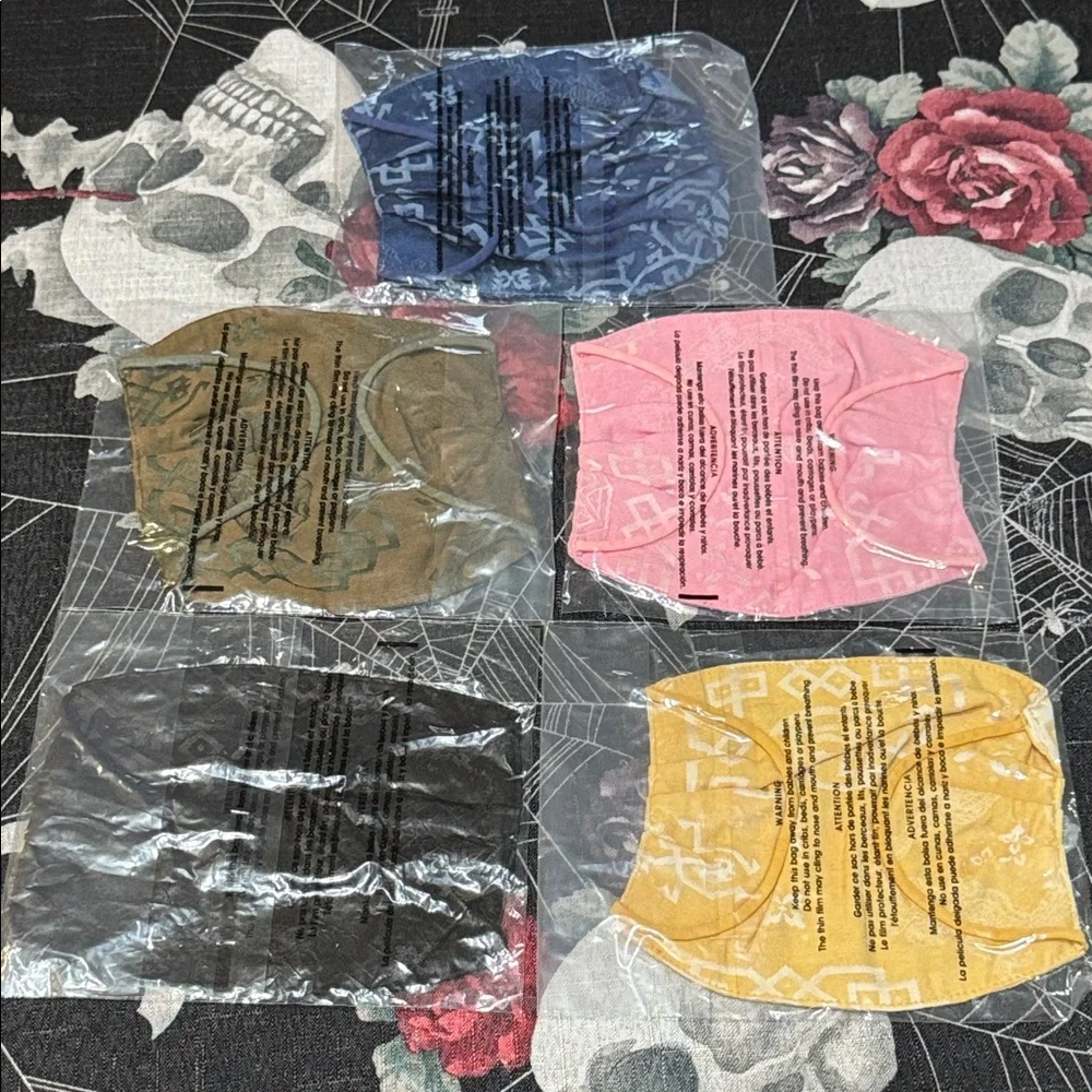 NWT CLOT EDISON CHEN SIGNATURE FACE MASK PICK BLUE OLIVE PINK GOLD BLACK NEW